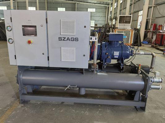 কেনা হ্যানবেল কম্প্রেসার সহ 100hp জল-শীতল স্ক্রু টাইপ চিলার online manufacture