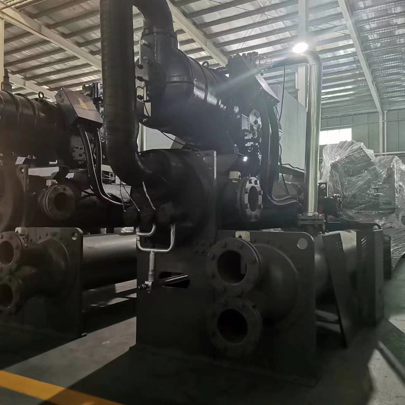 60hp ইন্ডাস্ট্রিয়াল ওয়াটার কুলড চিলার ইন্টিগ্রেটেড সিস্টেম সেমি-হার্মেটিক স্ক্রু টাইপ