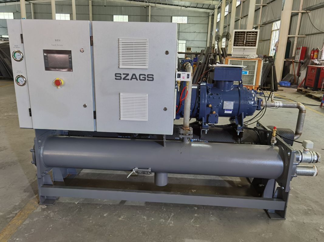 হ্যানবেল কম্প্রেসার সহ 100hp জল-শীতল স্ক্রু টাইপ চিলার