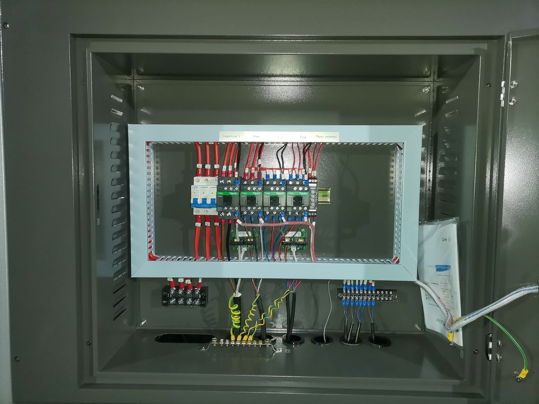 R134a রেফ্রিজার্যান্ট ইন্ডাস্ট্রিয়াল কুলার 110-480V ভোল্টেজ শেল এবং টিউব বাষ্পীভবন টাইপ