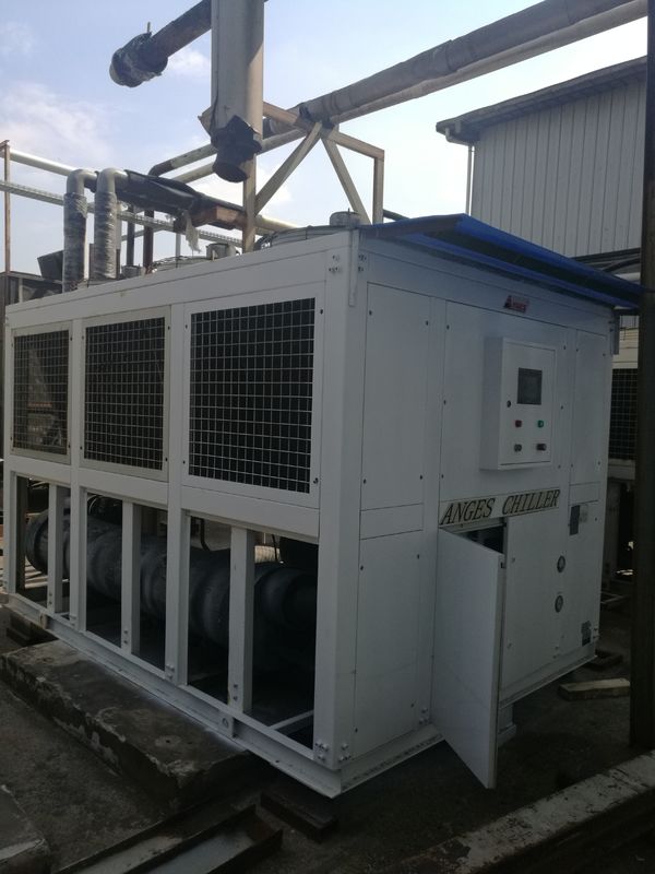 প্লাস্টিক উপাদান উৎপাদনের জন্য 240hp সেমি-হার্মেটিক স্ক্রু টাইপ চিলার