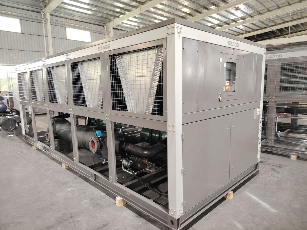 প্লাস্টিক উপাদান উৎপাদনের জন্য 240hp সেমি-হার্মেটিক স্ক্রু টাইপ চিলার