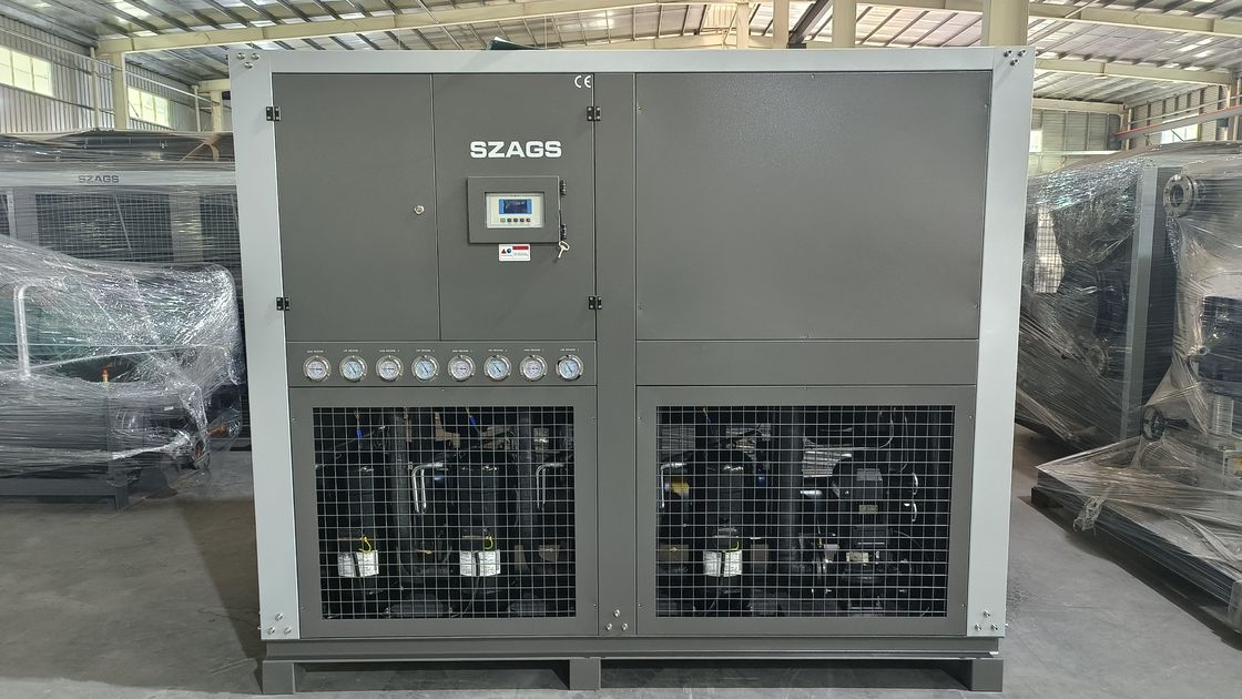 উচ্চ দক্ষতা 40HP ইন্ডাস্ট্রিয়াল ওয়াটার কুলড CHILLER 130 KW স্ক্রোল ওয়াটার কুলড CHILLER ইনজেকশন মেশিনের জন্য