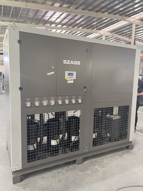 উচ্চ দক্ষতা 40HP ইন্ডাস্ট্রিয়াল ওয়াটার কুলড CHILLER 130 KW স্ক্রোল ওয়াটার কুলড CHILLER ইনজেকশন মেশিনের জন্য
