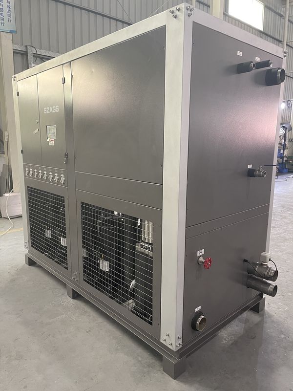 উচ্চ দক্ষতা 40HP ইন্ডাস্ট্রিয়াল ওয়াটার কুলড CHILLER 130 KW স্ক্রোল ওয়াটার কুলড CHILLER ইনজেকশন মেশিনের জন্য