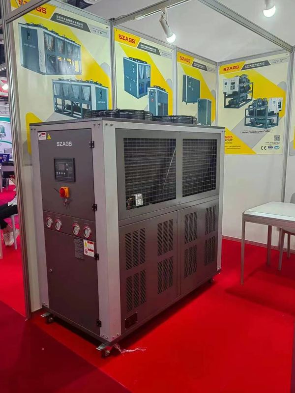 8hp পোর্টেবল ইন্ডাস্ট্রিয়াল চিলার ইন্টিগ্রেটেড সিস্টেম হার্মেটিক স্ক্রোল টাইপ