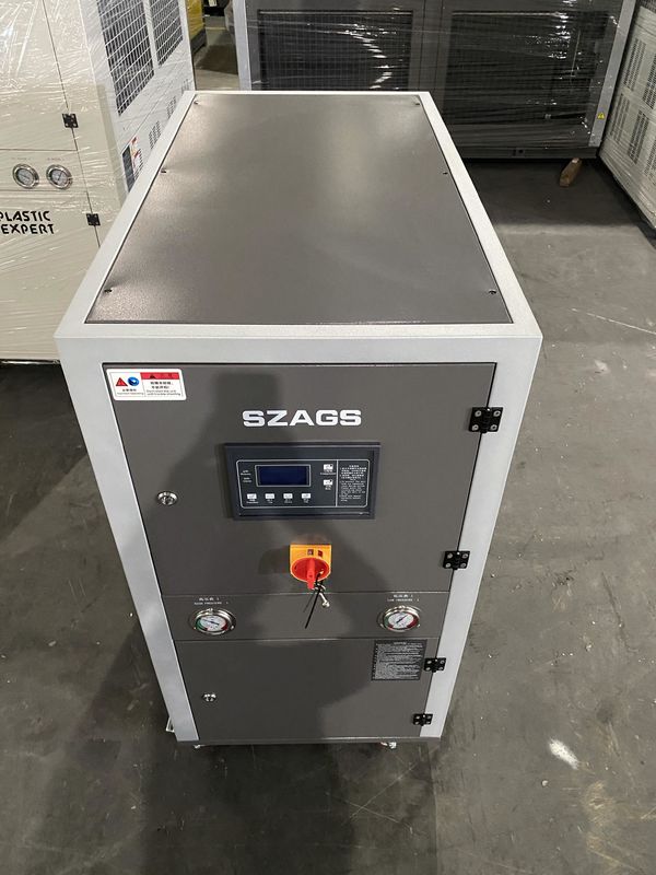 কমপ্যাক্ট ওয়াটার-কুলড চিলার 6 টন দ্রুত শীতল 19kw শীতল ক্ষমতা সহ 24/7 রিমোট মনিটরিং পরিবেশ বান্ধব রেফ্রিজারেন্ট