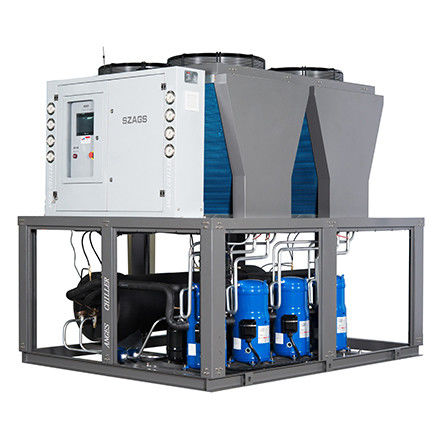 50HP চিলার 50টন ইন্ডাস্ট্রিয়াল এয়ার কুলড ওয়াটার চিলার ফর ইনজেকশন মোল্ডিং মেশিন মডুলার এয়ার কুলড স্ক্রল চিলার