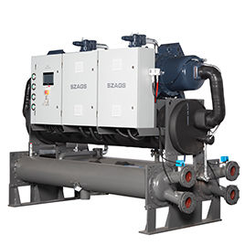 মাইক্রোকম্পিউটার নিয়ন্ত্রণ 240HP জল-শীতল স্ক্রু চিলার শেল এবং টিউব বা এস.এস প্লেট টাইপ ইভাপোরেটর সহ