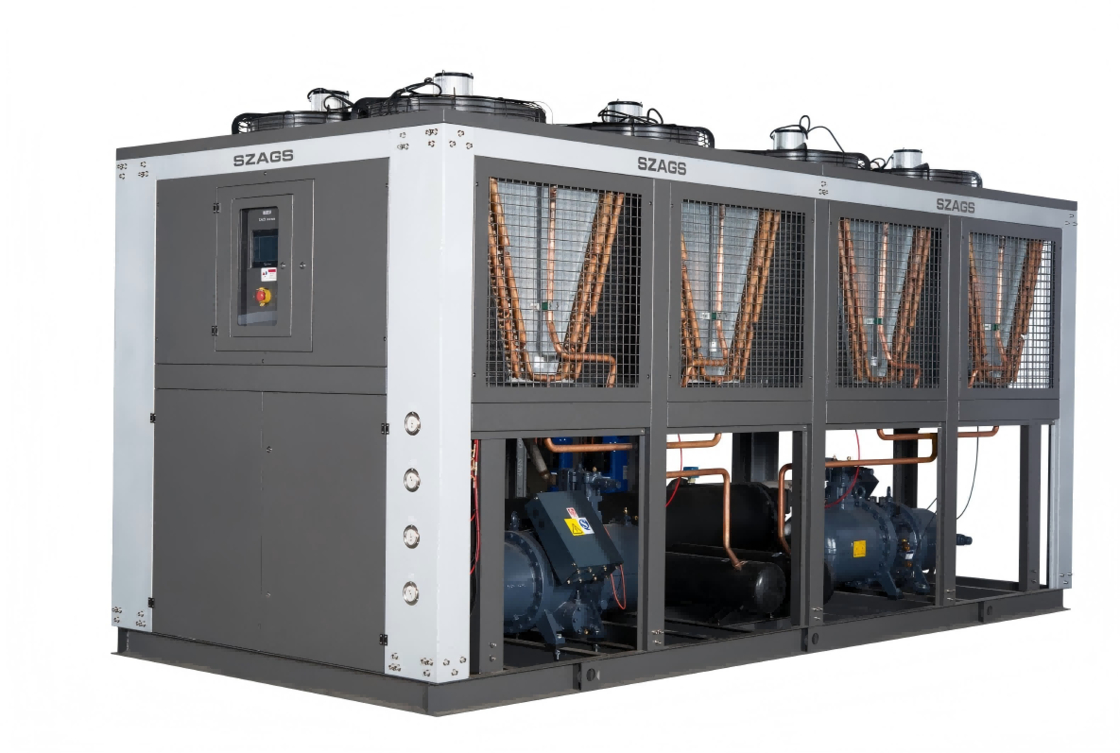 150HP এয়ার-কুলড স্ক্রু চিলার: প্লাস্টিক এক্সট্রুশন লাইনের জন্য উচ্চ-দক্ষতা সম্পন্ন শিল্প শীতলকরণ