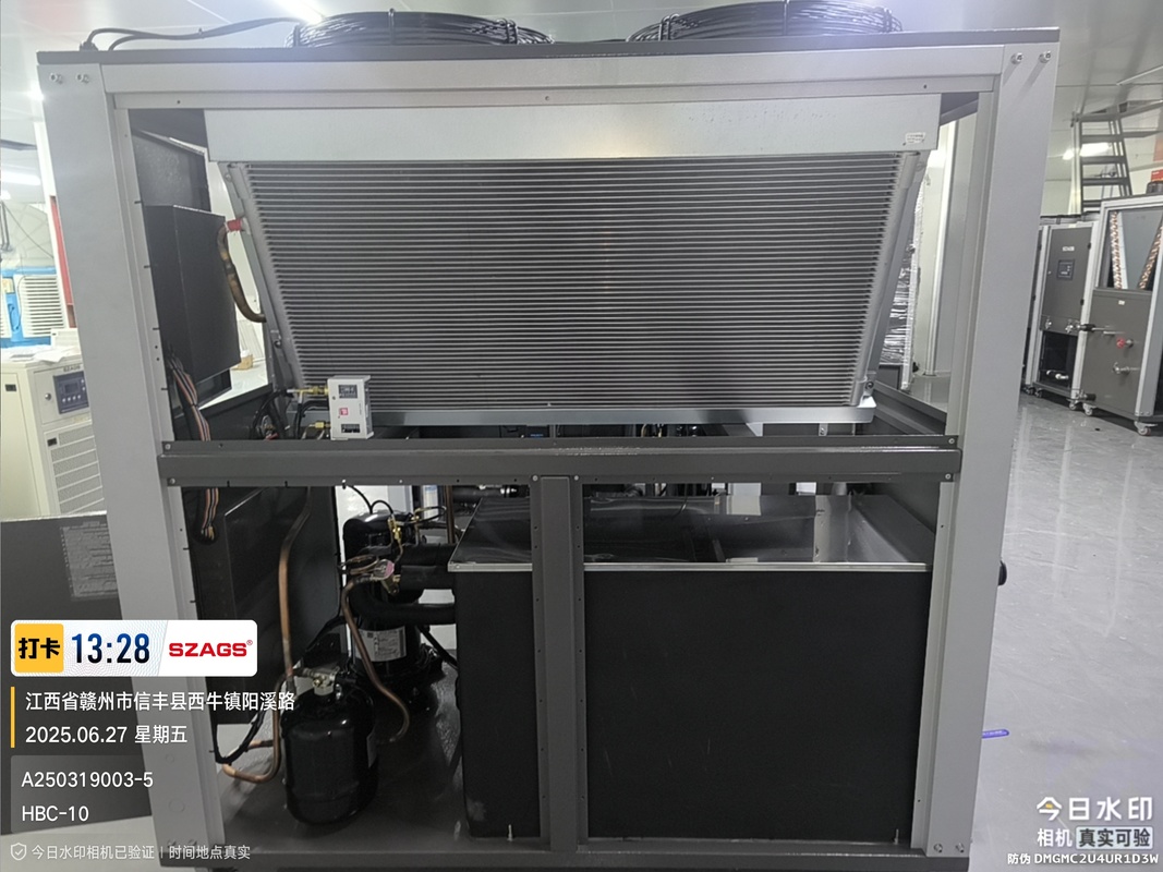 10TR Air Cooled Chiller for Electroplating Industry cooling plating bath solutions low noise and high energy efficiency