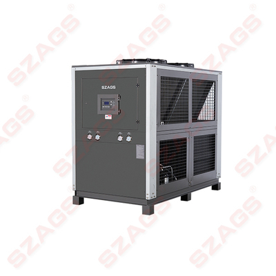 এয়ার কুলড চিলার ইউনিট 20HP ইন্ডাস্ট্রিয়াল ওয়াটার চিলার রাবার এবং প্লাস্টিকের জন্য